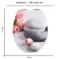 Preview: Wc-Deckel Aufkleber rosa Rosen Zen Variante 38 x 44 cm