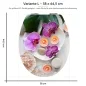Preview: Wc-Deckel Aufkleber Orchis Variante 38 x 44 cm