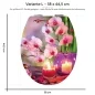 Preview: Wc-Deckel Aufkleber Rosea Lacus Variante 38 x 44 cm