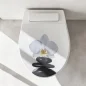 Preview: Wc-Deckel Aufkleber weiße Orchidee Artikelbild 1