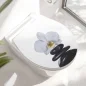 Preview: Wc-Deckel Aufkleber weiße Orchidee Hauptbild