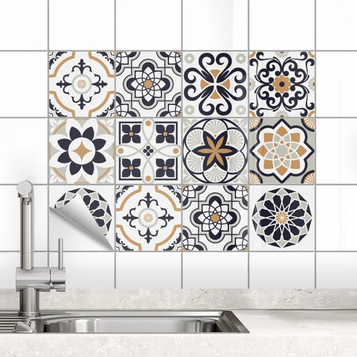 Fliesenaufkleber Patchwork Kacheln Hauptbild