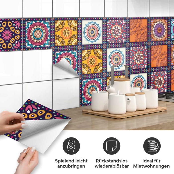 Fliesenaufkleber Mumbai Detailbild 2 mit Produkteigenschaften