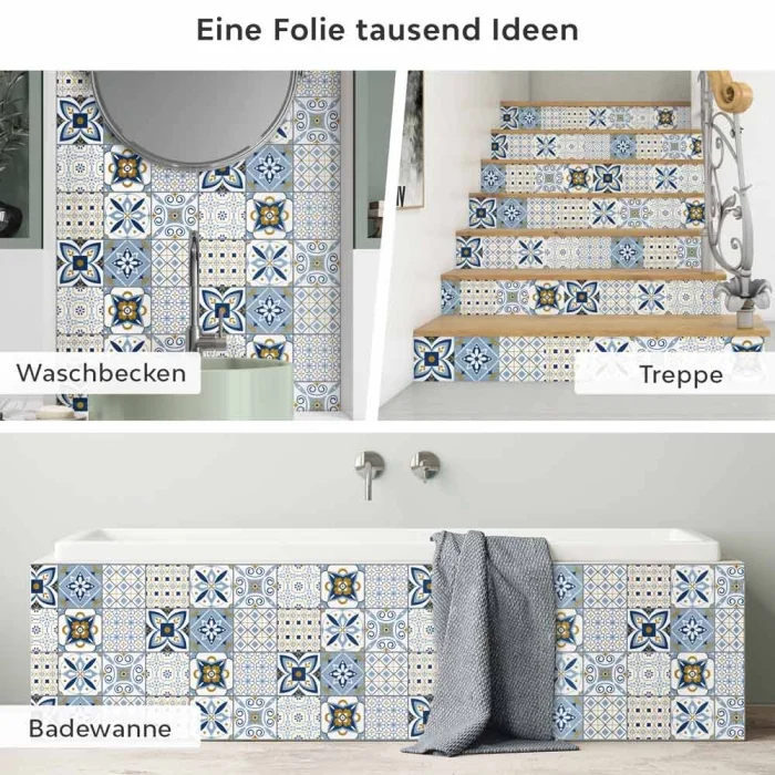 Fliesenaufkleber Maritim Anwendungsmöglichkeiten in Collage Bild 2