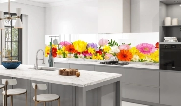 Küchenrückwand Aluverbund Blumenstrauss Bild 3
