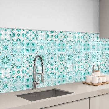 Küchenrückwand Aluverbund Ceramic Tiles Green Bild 3