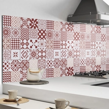 Küchenrückwand Aluverbund dekorative Patchwork Bild 2