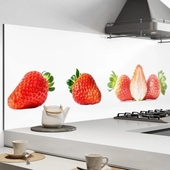 Küchenrückwand Aluverbund Erdbeere Bild 1