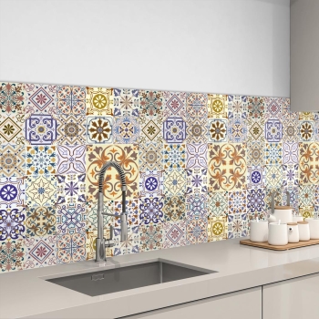 Küchenrückwand Aluverbund marrokanische Patchwork Bild 3