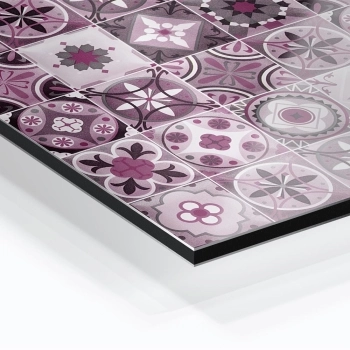 Küchenrückwand Aluverbund Maurian Tiles Purple Bild 1