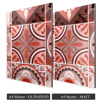 Küchenrückwand Aluverbund Maurian Tiles Red Bild 4