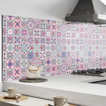 Küchenrückwand Aluverbund multicolor Design Bild 2