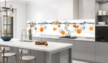 Küchenrückwand Aluverbund Orangen Frucht Bild 3