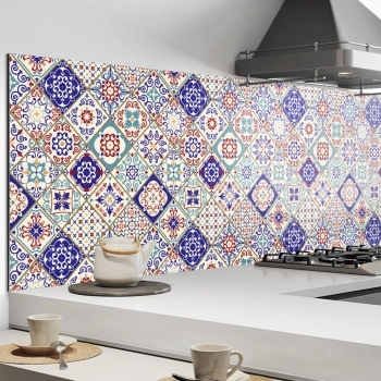 Küchenrückwand Aluverbund Patchwork Mosaik Design Bild 2