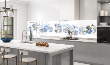 Küchenrückwand Aluverbund primula-blau Bild 3
