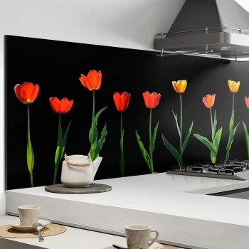 Küchenrückwand Aluverbund Tulpen