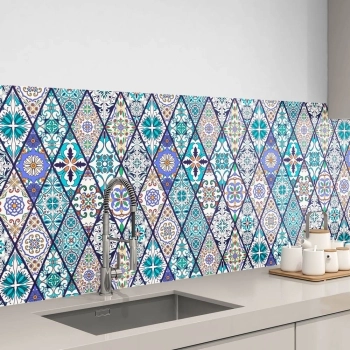 Küchenrückwand Folie Afghan Tiles