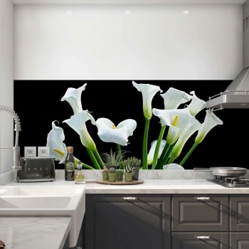 Küchenrückwand Folie Calla Blumenstrauß