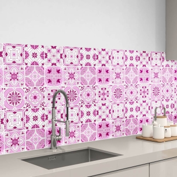 küchenrückwand folie Ceramic Tiles Red bild 1