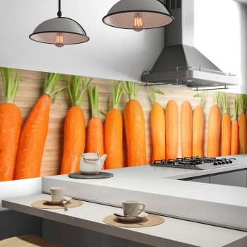 Küchenrückwand Folie Karotten
