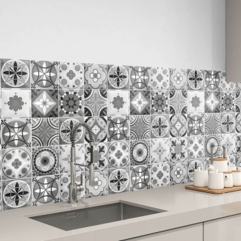 Küchenrückwand Folie Maurian Tiles Grey