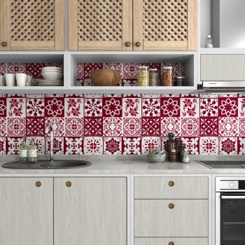 küchenrückwand folie Orient Red bild 3