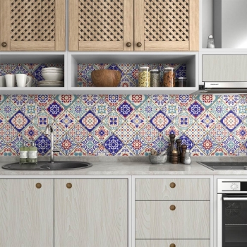küchenrückwand folie Patchwork Mosaik Design bild 3