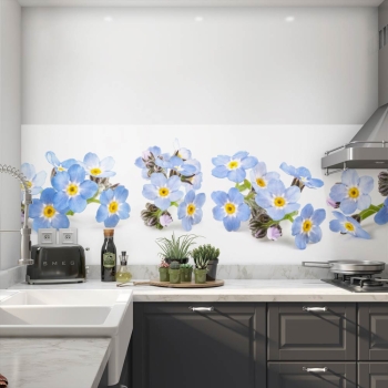 Küchenrückwand Folie Primula Blau