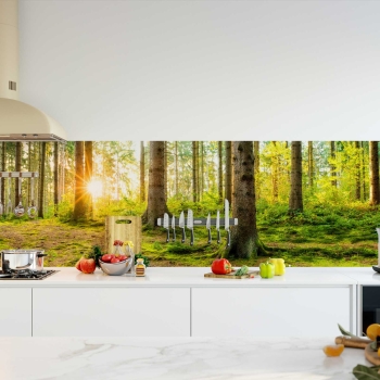 Küchenrückwand Folie Bäume Bild 2