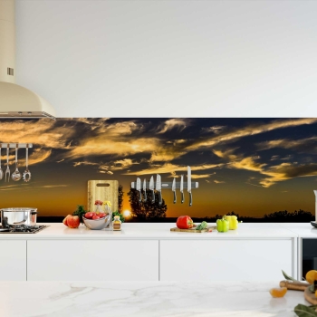 Küchenrückwand Folie Sonnenuntergang Landschaft Bild 2