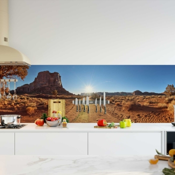 Küchenrückwand Folie Wüste Panorama Bild 2