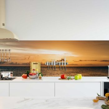Küchenrückwand Folie Meer Sonnenuntergang Bild 2