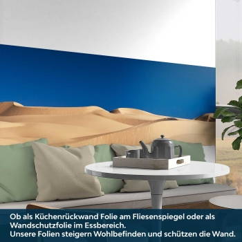 Küchenrückwand Folie Wüste Himmel blau Bild 3