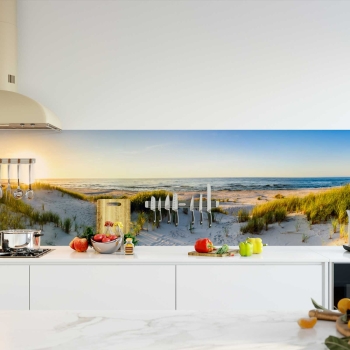 Küchenrückwand Folie Meer Dünen Bild 2