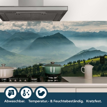 Küchenrückwand Folie Nebel Landschaft Bild 4