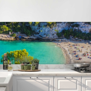 Küchenrückwand Folie Mallorca Cala Beach Bild 1