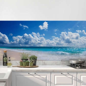 Küchenrückwand Folie Strandpanorama Bild 1