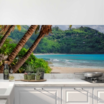 Küchenrückwand Folie tropischer Strand Palawan Philippinen