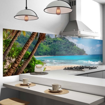 Küchenrückwand Folie tropischer Strand Palawan Philippinen Bild 2