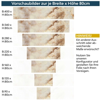 Küchenrückwand Folie Steinoptik Brunastro Marmor Vorschaubilder 80cm
