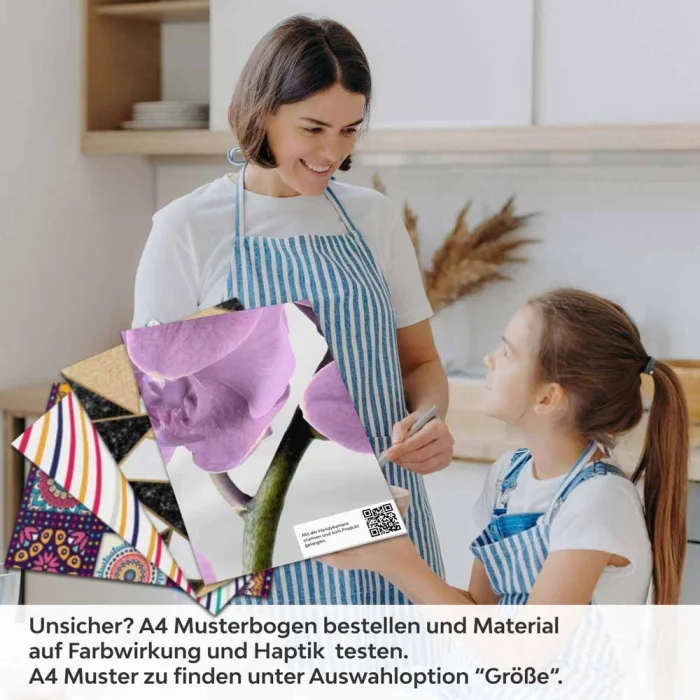 Küchenrückwand Folie Orchidee Design A4 Muster