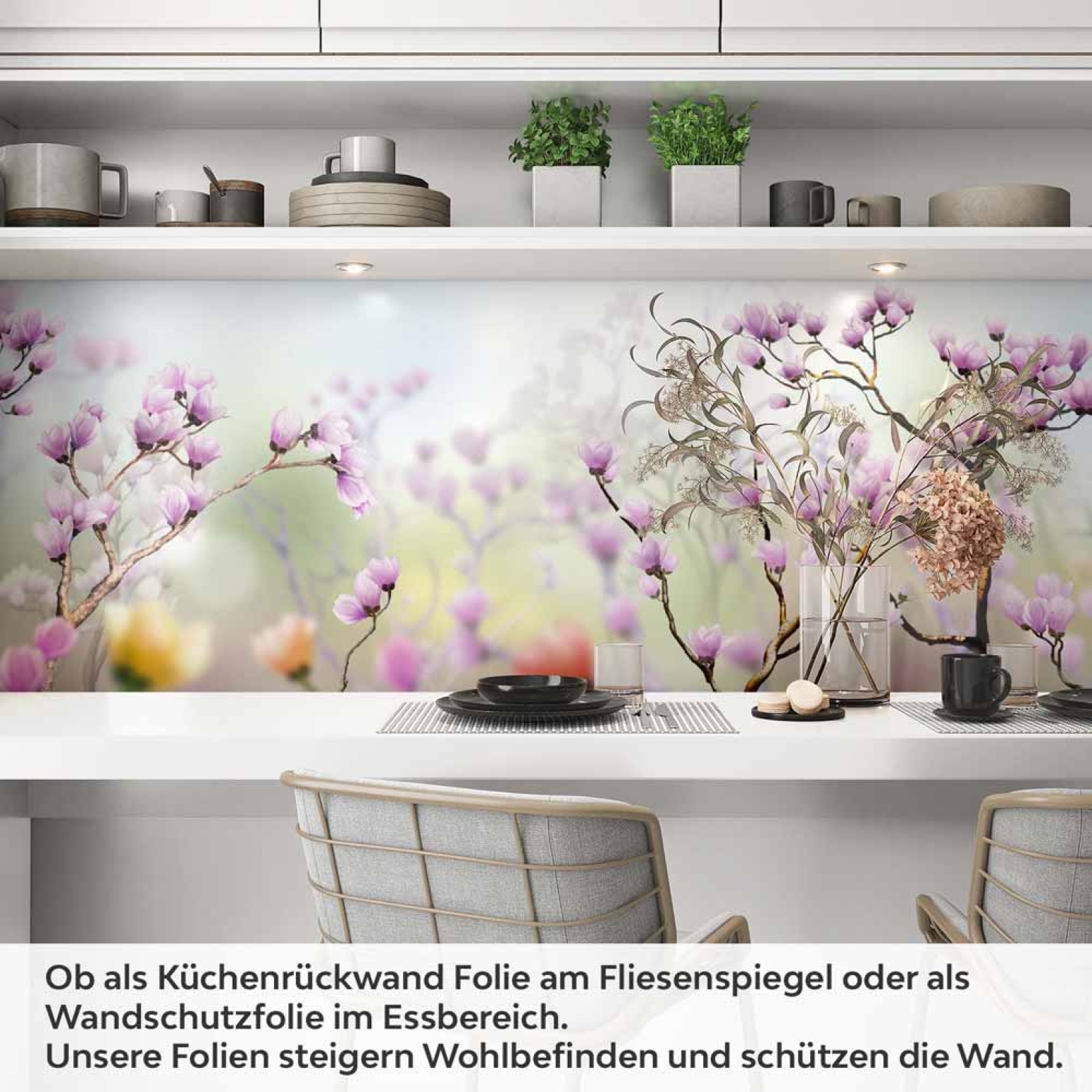 Küchenrückwand Folie Frühlingsblumen Artikelbild 1