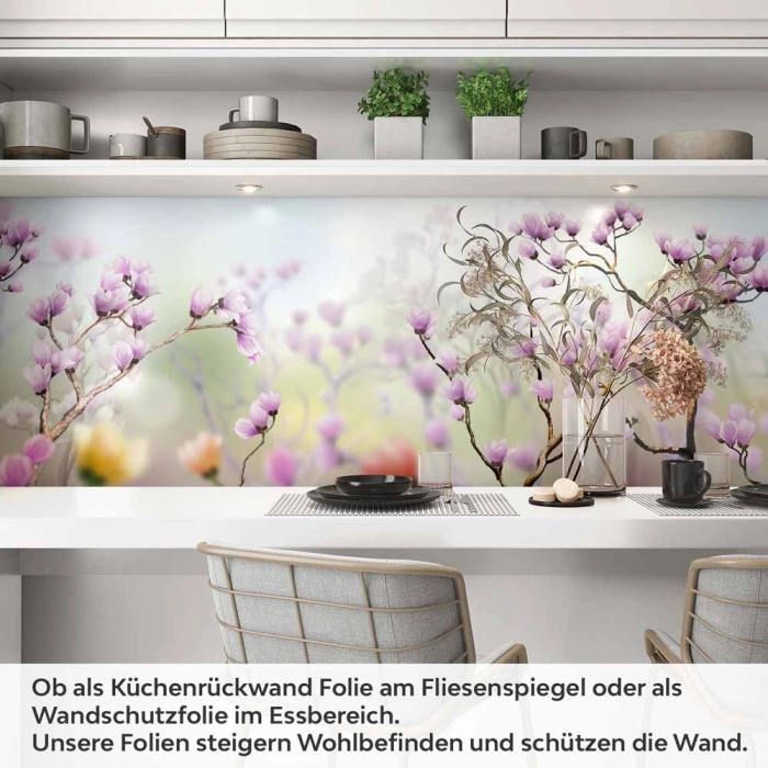 Küchenrückwand Folie Frühlingsblumen Artikelbild 1