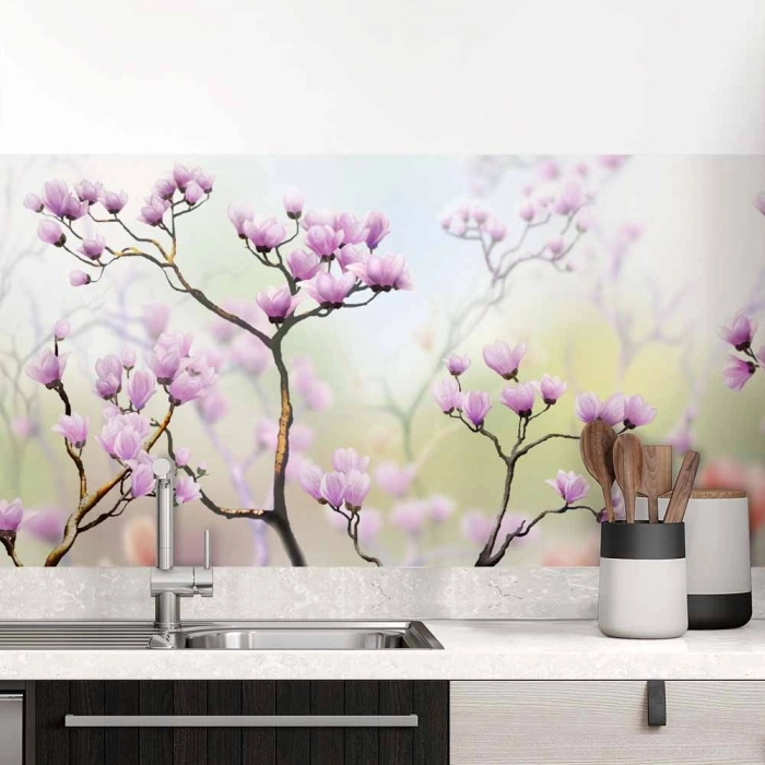 Küchenrückwand Folie Frühlingsblumen