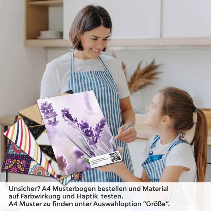 Küchenrückwand Folie Lavendel A4 Muster