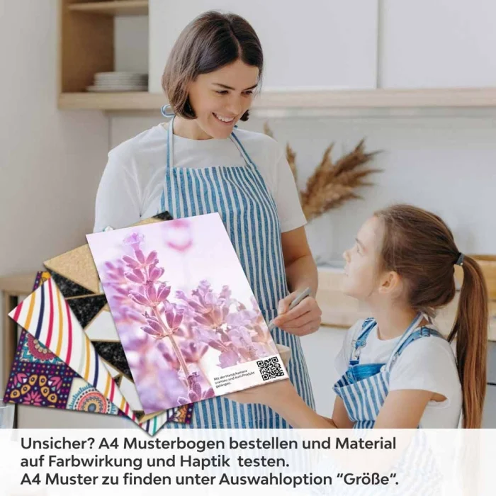 Küchenrückwand Folie Lavendelfeld A4 Muster