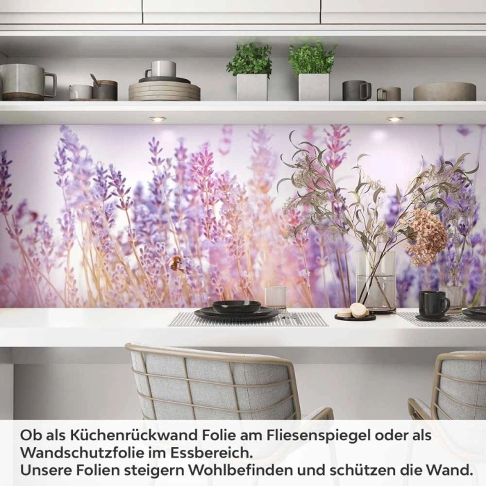 Küchenrückwand Folie Lavendelfeld Artikelbild 1