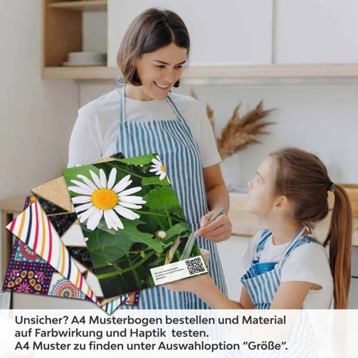 Küchenrückwand Folie Margeriten Blumen A4 Muster
