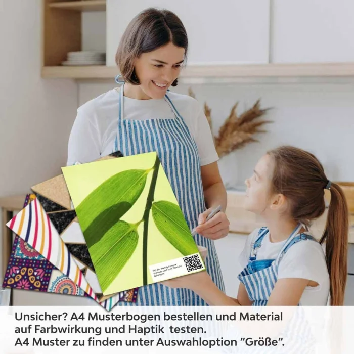 Küchenrückwand Folie Bambus A4 Muster