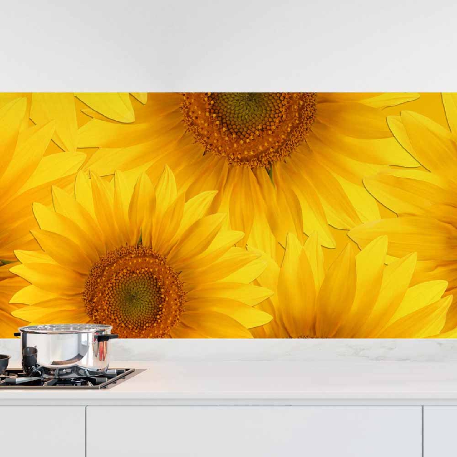 Küchenrückwand Folie Sunflowers